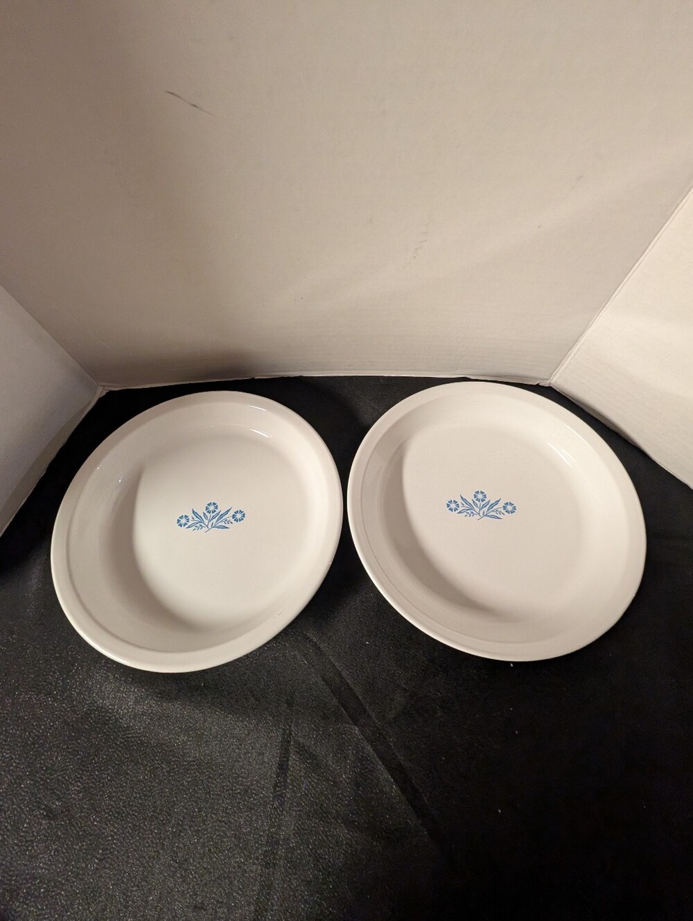Vintage Corningware P-309-B Blue Cornflower Pie Plate 9" Lot Bundle Of 2 Plates